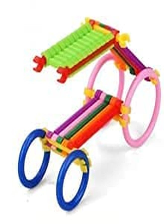 PULSBERY مجموعة مكعبات البناء الذكية من بولسبري للأطفال - أكثر من 200 قطعة من المكعبات، مجموعة بناء إبداعية على شكل أنابيب وأقفال، لعبة تعليمية للأطفال في مرحلة ما قبل المدرسة، مثالية للأطفال من سن 3 إلى 8 سنوات من الأولاد والبنات (مكعبات أحجية). - Image 4